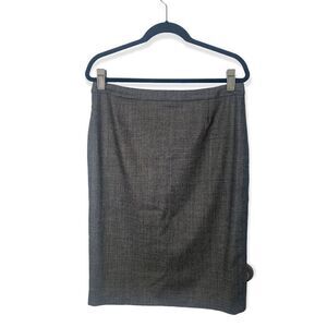 Escada Grey Wool Knee-Length Skirt Size 10 | Tailored Classic